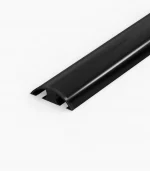 Pipeline Design Kabelkanal aus Aluminium in Piano Schwarz