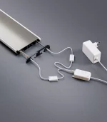 Flatline Tower Design Kabelkanal aus Aluminium in Titan mit RGB-LED-Licht und WLAN