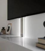 Kabelkanal aus Aluminium in Matt Titan mit RGB-LED-Licht und WLAN