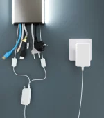 Kabelkanal aus Aluminium in Matt Titan mit RGB-LED-Licht und WLAN